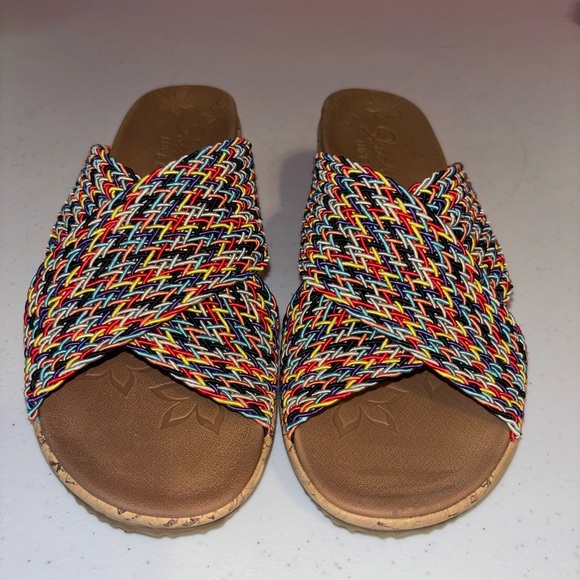 Skechers Multicolor Woven Wedges - Picture 1 of 9